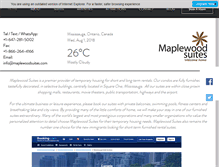 Tablet Screenshot of maplewoodsuites.com